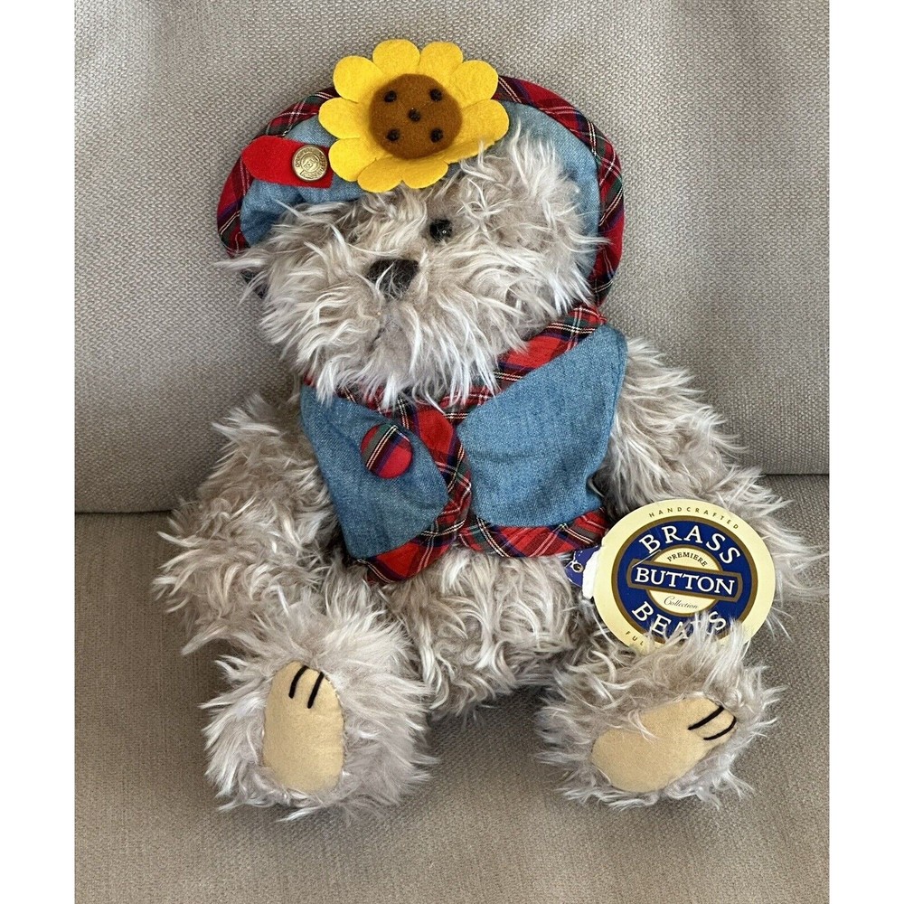 Blossom The Bear of Wealth  Legend The Brass Button Collection Damaged Tag